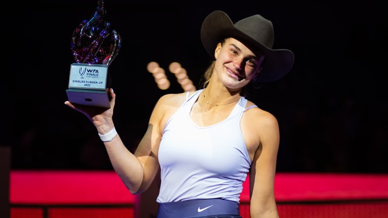 The season 1 finale of 'Break Point' saw Sabalenka fall short of the WTA Finals title, but season 2's opening episodes will feature her Australian Open triumph a few months later.